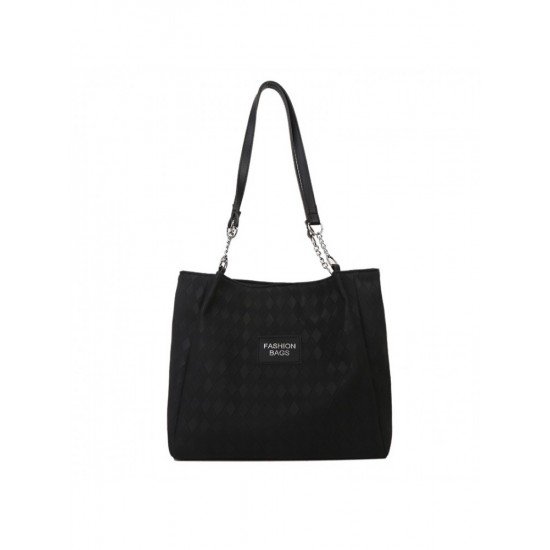 Contrast Color Casual Versatile Tote Bags