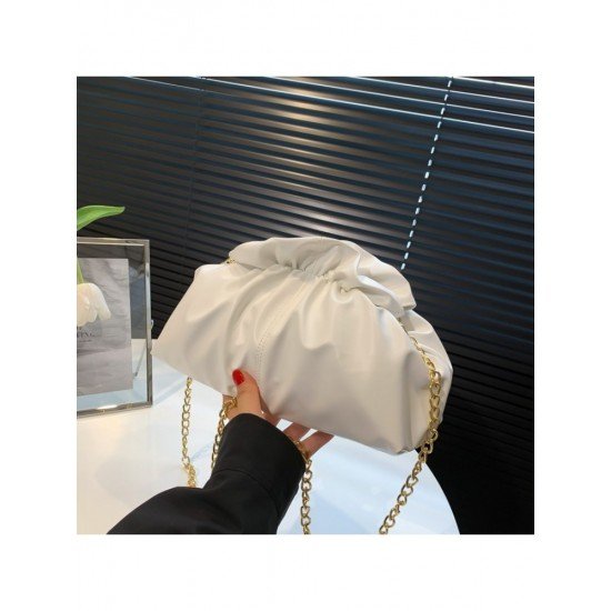 Stylish White Chain Shoulder Bags