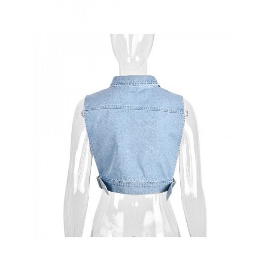  Sexy Fashion Hollowed-out Denim Jacket For Women