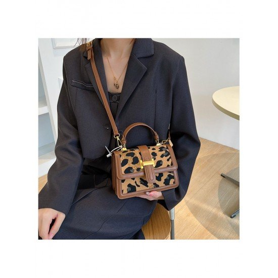  2022 Fashion PU Leopard Print Women's Shoulder Bags