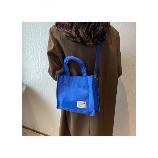 Casual Nylon Patchwork Tote Bags