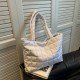 Nylon Trendy Pure Color Tote Bags