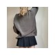  2022 American Pure Color Round Neck Knitwear