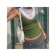 Summer Sleeveless Green Tank Tops For Women