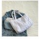 Nylon Trendy Pure Color Tote Bags