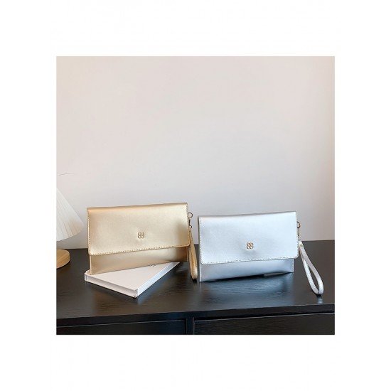 Pure Color Hasp Ladies Clutch Bags