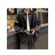  Fashion Pu Leather Men's Pure Color Jacket