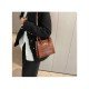  Stone Pattern PU Solid Ladies Shoulder Handbag