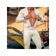  Men's Leisure Sports Pure Color Zipper Long Suit