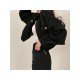 Easy Matching Black Pockets Women Coats