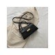 Stylish Black Twist Lock Shoulder Bags