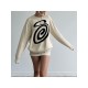  Abstract Pattern Loose Autumn Pullover Sweaters