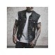  Fashion Printing Sleeveless Men's Denim Vest