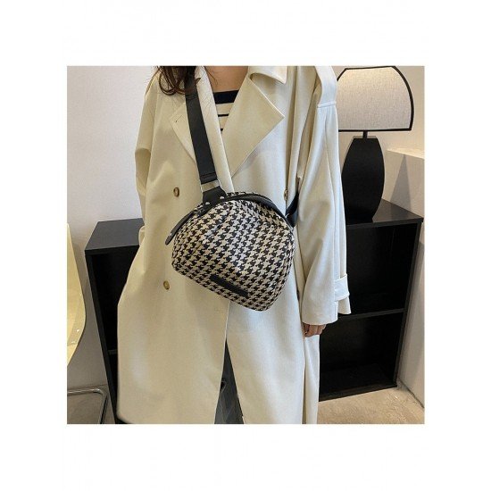 Casual Women Houndstooth Cross Body Shoulder Bags