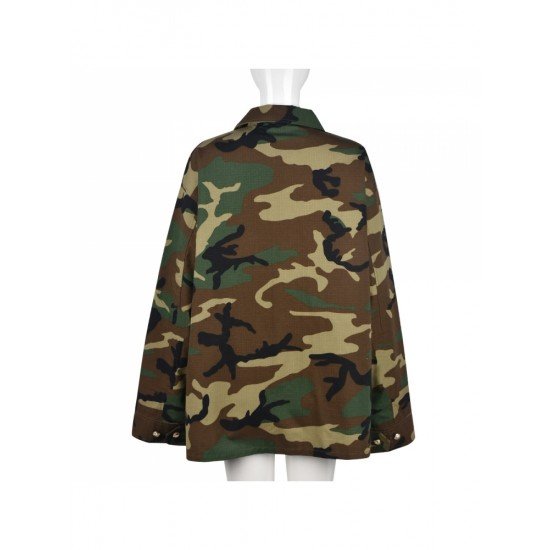 Street Camouflage Long Sleeve Ladies Jacket Coats