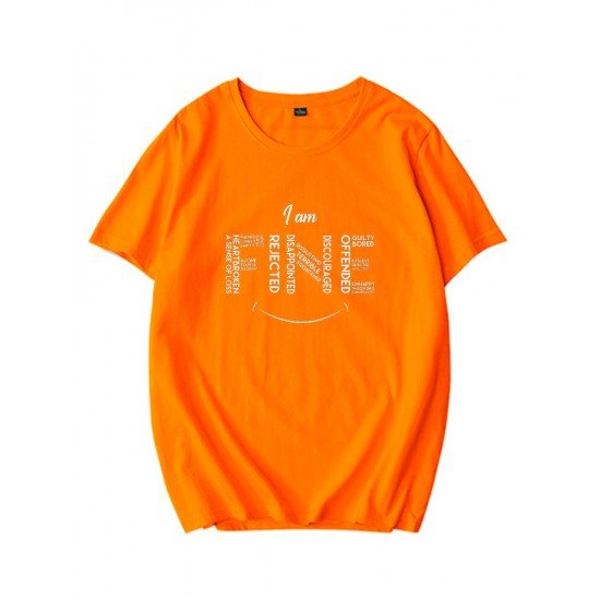 Simple Letter Printed Latest T Shirts For Women