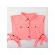  Summer Pure Color Hollowed Out Lace Up Vest Jacket