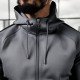  Men's Leisure Sports Hooded Zipper Two-Piece Set