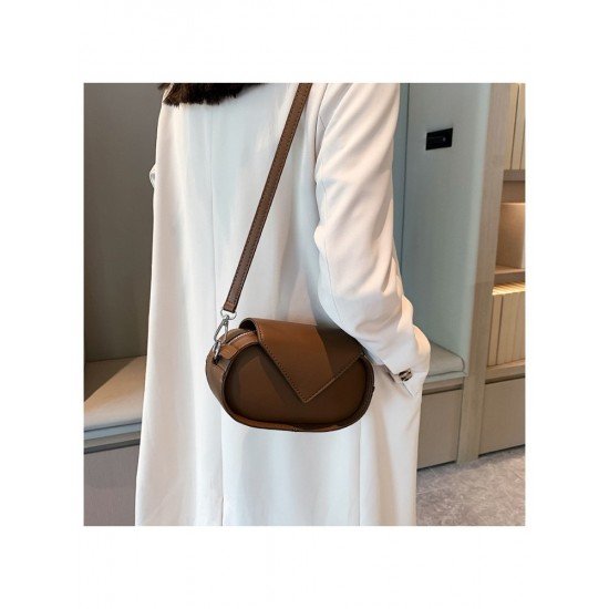  2022 PU Pure Color Shoulder Bag For Women