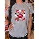 Ghost Halloween Lips Graphic White T Shirts