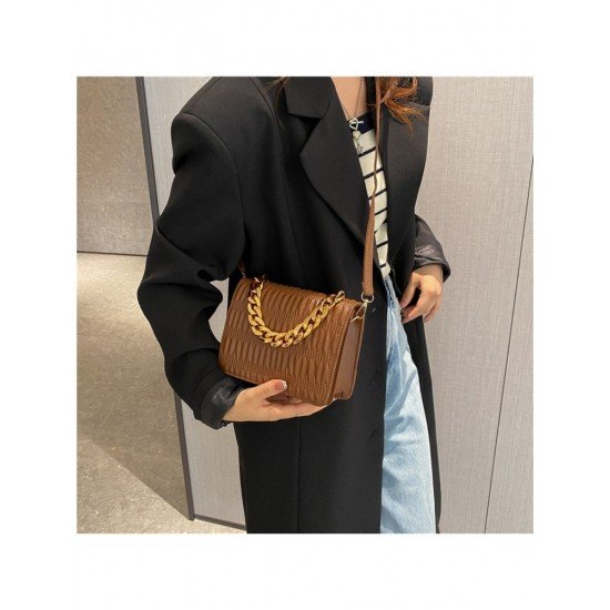 Casual Big Chain White Shoulder Bags