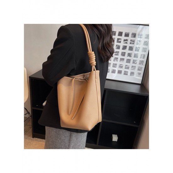  2022 PU Pure Color Large Capacity Women's Bags