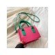  PU Contrast Color Shoulder Bag For Women