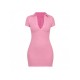  Casual Pure Color Hot Drilling Short Dress