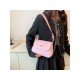  Fashion Rhombus Lattice Pure Color Women's Bags