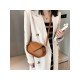  2022 PU Pure Color Shoulder Bag For Women