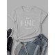 Simple Letter Printed Latest T Shirts For Women