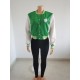  Embroidery Green White Contrast Color Baseball Coats