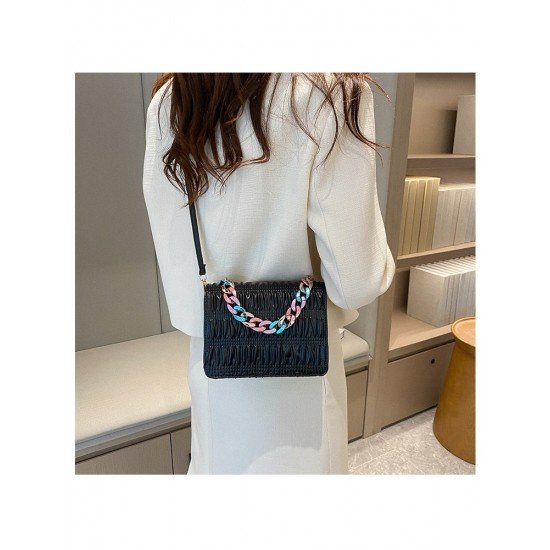 Casual Big Chain White Shoulder Bags