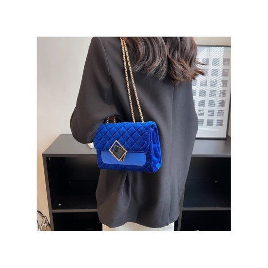 Ladies Street Rhombus Lattice Chain Shoulder Bags