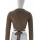 Sexy Tie Wrap Cropped Tops For Ladies