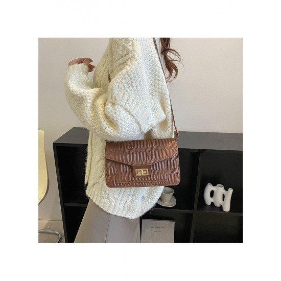 Twist Lock White One Shoulder Bags