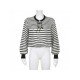 Striped Loose Ladies Pullover Sweaters