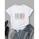 Stylish Graphic Summer Ladies T Shirts