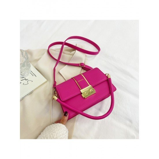  Pure Color Messenger Bag For Women