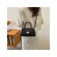 Stylish Black Twist Lock Shoulder Bags