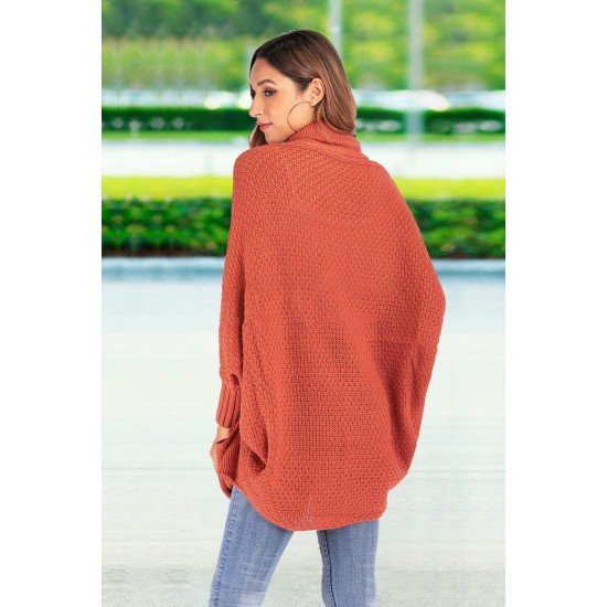  Pure Color Knitting Women's Long Sleeve Sweater