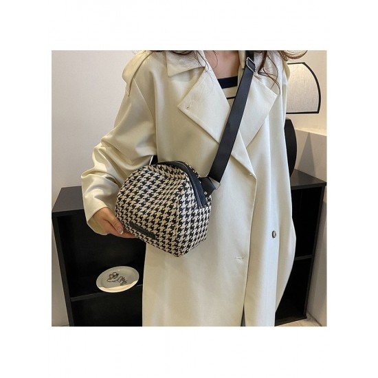 Casual Women Houndstooth Cross Body Shoulder Bags