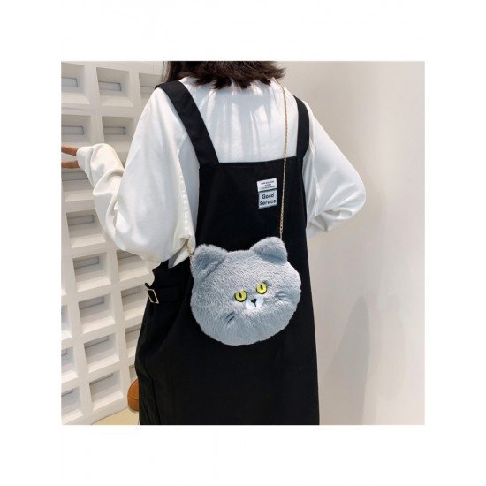 Cute Fluffy Cat Chain Shoulder Bags