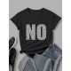 New Casual Letter Printed T Shirts For Women