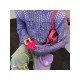  2022 Loose Hollowed Out Pure Color Women's Knitwear