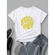 Hip Hop Letter Printed T Shirts For Women