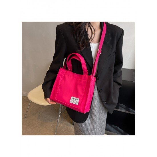 Casual Nylon Patchwork Tote Bags