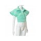 Trendy Pure Color Stand Collar Jacket For Women