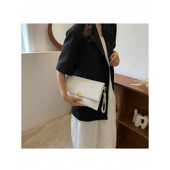 Black Pure Color Simple Clutch Bags