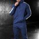  Men's Leisure Sports Hooded Zipper Two-Piece Set